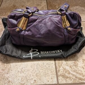 B. Makowsky Elegant Purple Shoulder Bag